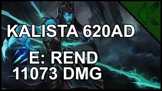 Kalista E Rend 11073 DAMAGE  League of Legends [upl. by Centonze354]