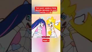 THE SASSY ANGELS FROM HEAVEN DESCEND TO SAVE DATEN CITY😱anime animeexplained shorts [upl. by Wessling]