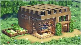 ⚒️ Minecraft How to Build a Simple Survival House  Starter House 🏡 [upl. by Errick]