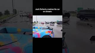 Jack Doherty CRASHES his McLaren while on stream jackdoherty mclaren kick trump shorts [upl. by Coniah964]