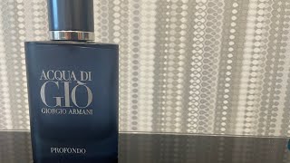 Acqua di Giò Profondo Giorgio Armani for men  Fragrance Review A discontinued Masterpiece [upl. by Ybok]