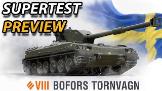 The BOFORS TORNVAGN  SuperTest Preview  Swedish T34 [upl. by Hnahc]