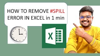 How to Fix SPILL Error in Excel in 1 min in Hindi [upl. by Asira849]