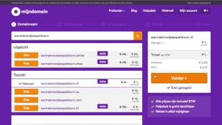 Hoe bestel ik een domeinnaam voor mijn WordPress website  Mijndomein [upl. by Eisele]
