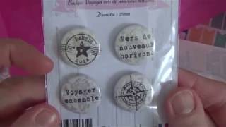 SCRAP DIDI  COMMANDE PAPIERS TAMPONS BADGES NUVO [upl. by Akeim]