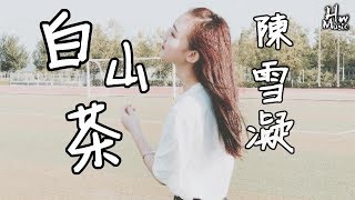 陳雪凝  白山茶「我不是在等你，我只是在等愛你的心死」動態歌詞版MV HWMusic [upl. by Ulu]