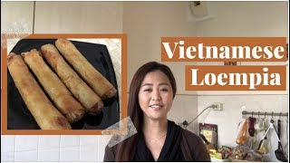 VIETNAMESE LOEMPIA MAKEN  SPRING ROLLS  A Filipina Dutch Living [upl. by Vedis]