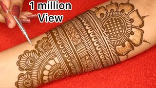 Traditional Bridal Mehndi DesignEasy Full Hands Mehndi DesignsSimple Bridal Mehndi Designs [upl. by Kosel]