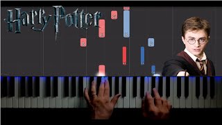 Harry Potter Main Theme Hedwigs Theme  Piano Tutorial EASYMEDIUM  Synthesia [upl. by Gallager]