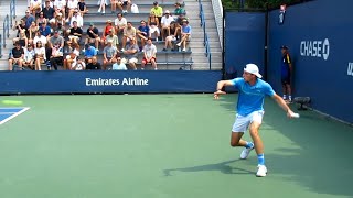 Ugo Humbert HUGE Forehand amp Backhand Slow Motion [upl. by Forland632]