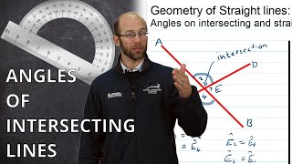 ANGLES of Intersection and Straight Lines  Geometry 101  Grade 8 [upl. by Zachar]