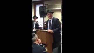 Mr Ralph Herzka Speaking At The Hachnosas Sefer Torah For Mercaz Hatorah Of Belle Harbor [upl. by Nie767]