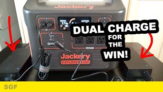 Jackery 1500 charging speed options [upl. by Ybanrab]