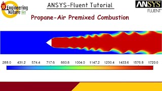 ANSYSFluent Tutorial  PropaneAir Premixed Combustion [upl. by Myrlene]