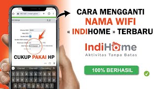 ✅ Cara Mengganti NAMA WIFI Indihome  Ganti NAMA WIFI Lewat HP [upl. by Eked]