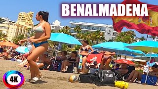 Benalmádena Spain Beach Walk Costa del Sol June 2024 Summer 4K [upl. by Chao]