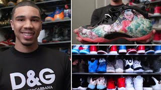 Jayson Tatums Rare Sneaker Collection  Collected  GQ Sports [upl. by Brade]