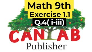 Math Grade 9 Chapter 1 Exercise 11 Q 4 part i iii  NCP  20242025 [upl. by Yendys]