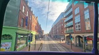 Bus Ride First Sheffield Route 95 Walkley to Rotherham ex First Glasgow Volvo B9TL 161024 [upl. by Lynnett223]