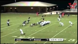 21 Donovan Ward of Dreher runs through the tackle [upl. by Eedahs226]