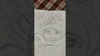 Khatu shyam Ji drawing art [upl. by Meehahs]