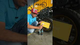 New POLYOL Chain Care Product bigbearbangalore motorcyclechain polyolchaincare motorcyclelife [upl. by Portwin279]