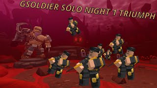 GSOLDIER VS NIGHT 1 TRIUMPHTDS [upl. by Algernon528]