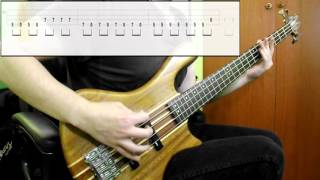 Greenday  Longview Bass Cover Play Along Tabs In Video [upl. by Herates]