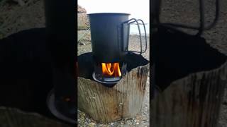 Bushbuddy gasifying wood burning stove [upl. by Laitselec]