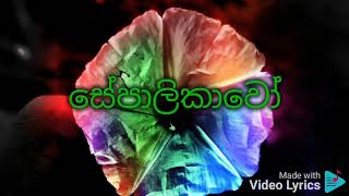 sepalikawo song lyricssinhala [upl. by Leelah]