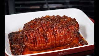 Peach Pineapple Rum Glazed Ham  CaribbeanPotcom [upl. by Mallin]