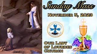 Sunday Mass  November 5 2023  Msgr Jim Lisante Pastor Our Lady of Lourdes Church [upl. by Anaele]