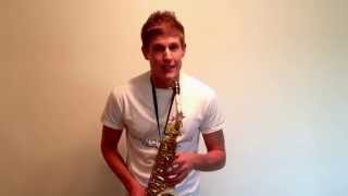 Saxophone Instruction Video  the neck strap [upl. by Nomis317]