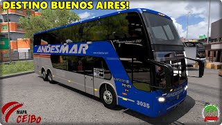 BUS DE LA EMPRESA ANDESMAR CON DESTINO BUENOS AIRES  MAPA CEIBO  ETS2 MODS 138 [upl. by Lebar]