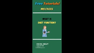 What is DGET Function in Excel [upl. by Kiri]