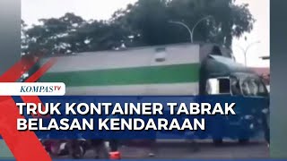 Truk Kontainer Tabrak Belasan Kendaraan di Tangerang Polisi Sopir Positif Gunakan Sabu [upl. by Feingold975]