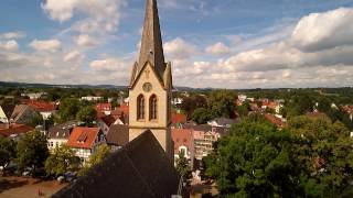 Stiftskirche in Bielefeld Luftaufnahmen mit Yuneec Typhoon H [upl. by Enerak]