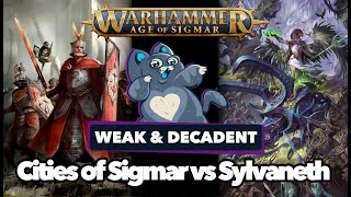 Cities of Sigmar vs Sylvaneth  Age of Sigmar Battle Report [upl. by Nolyk]