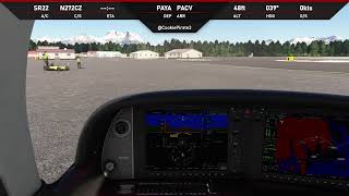 Microsoft Flight Simulator  Cirrus SR22 Yakutat AK to Cordova AK [upl. by Jara]