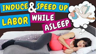 Best sleeping positions to induce and speed up labor how to bring on and intensify contractions [upl. by Enailuj]