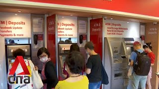 Singaporeans who receive govt payouts by cheques can now withdraw payments via OCBC ATMs [upl. by Llertnov207]