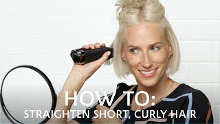 How to Straighten Short and Curly Hair Sephora Routines  Rituals [upl. by Amis]