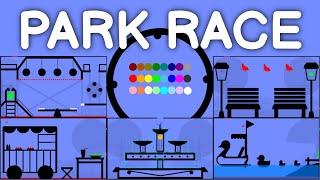 24 Marble Race EP 26 Park Race by Algodoo [upl. by Yaj]