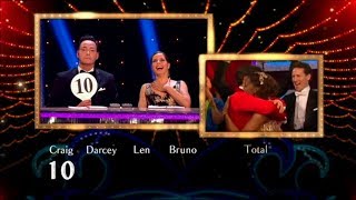 Darcey Bussells reactions to Craigs first 10 of the series Strictly Come Dancing 20122018 [upl. by Letnohs]