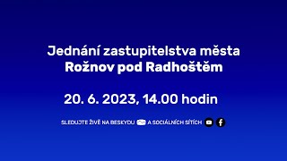 Jednání zastupitelstva města Rožnov p R  2062023 [upl. by Laurentium]