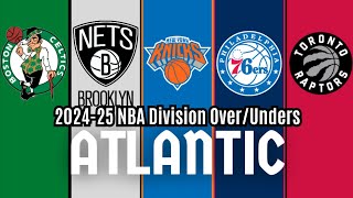 202425 NBA Division OverUnders Atlantic Division Breakdown [upl. by Iormina]