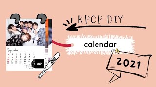 DIY KPOP CALENDAR  INDONESIA [upl. by Tsnre]