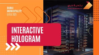 Interactive Hologram Display for Dubai Municipality at GITEX 2021  Hologram Providers in UAE [upl. by Powder]