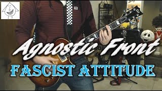 Agnostic Front  Fascist Attitudes  Punk Guitar Cover guitar tab in description [upl. by Odranoel]