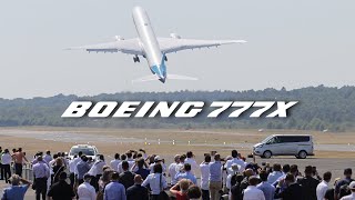 Vertical takeoff of the Boeing 777X leaves crowd speechless [upl. by Mcgruter]